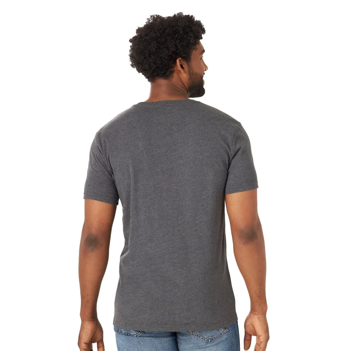 'Wrangler' Men's Western T-Shirt - Charcoal Heather