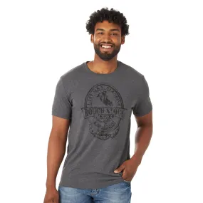 'Wrangler' Men's Western T-Shirt - Charcoal Heather